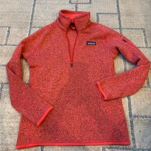 Patagonia Women’s Coral Heather Half-Zip Fleece Pullover
